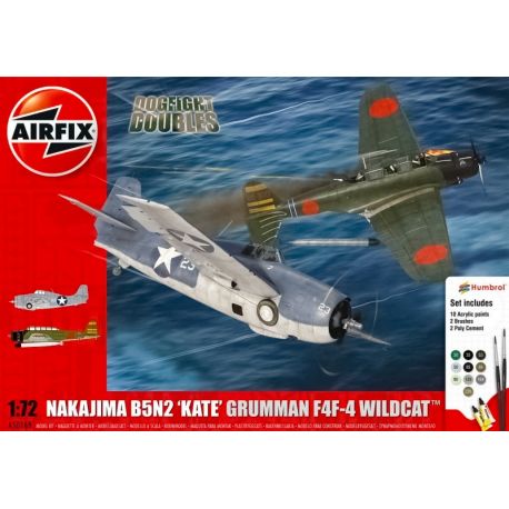 AIRFIX A50169 Dogfight Doubles Nakajima B5N2 'Kate' & Grumman F4F-4 Wildcat 1/72