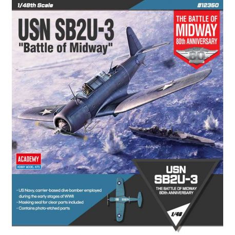ACADEMY 12350 USN SB2U-3 Battle of Midway
