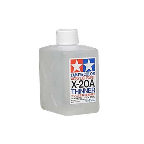 TAMIYA 81040 X20A ACRYLIC PAINT THINNER DILUENTE PER ACRILICI 250ml