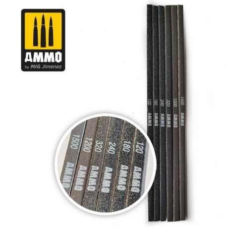 AMMO OF MIG Contour Sanding Sticks - 6 pcs