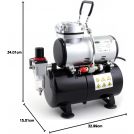 AS-189 Compressore con serbatoio 23L/MIN 4-6 bar 