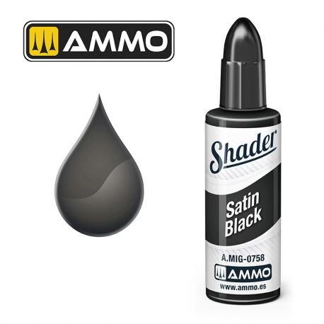MATT SHADER Satin Black A.MIG-0758 17ml