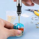 Mini Trapano Elettrico a 3 Velocità + set punte (0.6-2.2 mm) ricarica USB