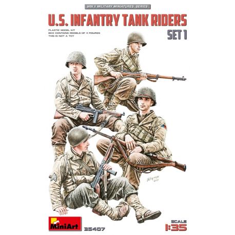 MINIART 35407 U.S. Infantry Tank Riders Set 1
