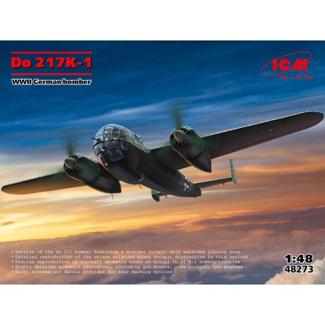 ICM 48273 Do 217K-1, WWII German Bomber