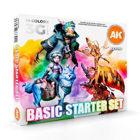 AK INTERACTIVE 11775 Basic Starter Set- 14 COLORI