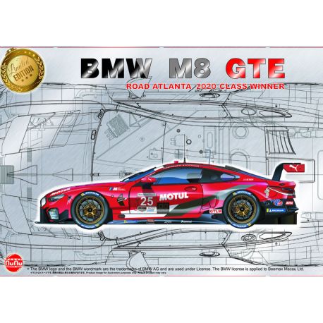 Nunu Model Kit 24043 BMW M8 GTE 2020 Road Atlanta Class Winner