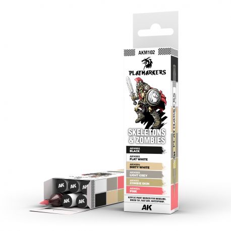 AK INTERACTIVE- SKELETONS & ZOMBIES – PLAYMARKER SET