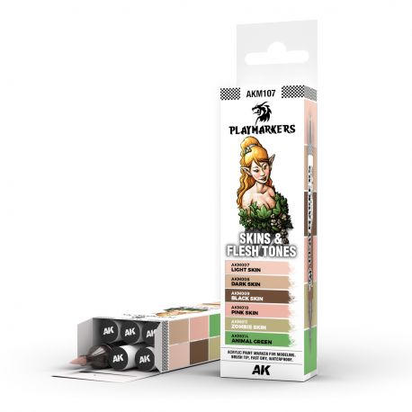 AK INTERACTIVE SKINS & FLESH TONES – PLAYMARKER SET