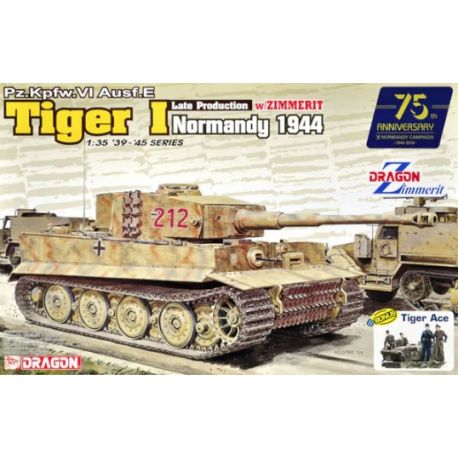 Dragon 6947 Pz.Kpfw.VI Ausf.E Tiger I Late Production w/Zimmerit (Normandy 1944)