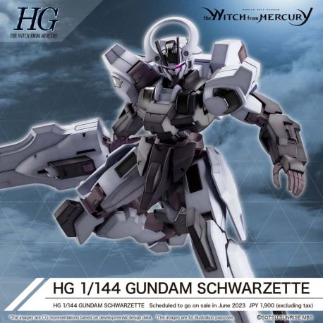BANDAI HIGH GRADE Hg gundam schwarzette 1/144