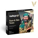 Vallejo 70258 Figure Color Series - Face & Skin Tones Model Color Acrylic Set