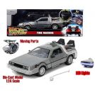 Back To The Future Part 1 - 1982 De Lorean Dmc 12 - 1:24 Die-Cast Model With Lights