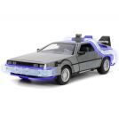 Back To The Future Part 1 - 1982 De Lorean Dmc 12 - 1:24 Die-Cast Model With Lights