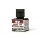 TAMIYA 87140 PANEL ACCENT LINE, DARK BROWN