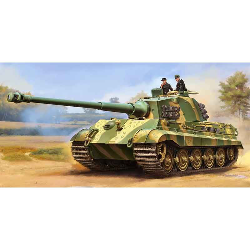 Trumpeter 7243 - Kit Modello Carro Armato Tiger I (Mid) In Plastica, Scala 1:72. 81 Pezzi, Dimensioni: 116x50x46 Mm. Da Montare E Dipingere. Per Esperti Modellisti, Età 14+.
