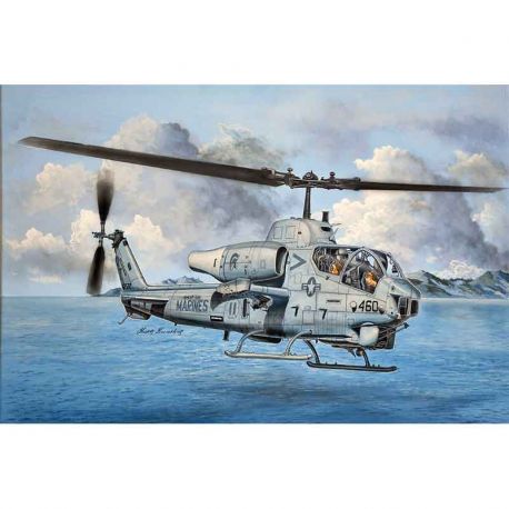 TRUMPETER 05117 US Army AH-1W Super Cobra Attack Helicopter (Turned Exhaust)