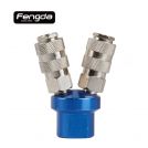 FENGDA 2-Way Air Quick Release Manifold Coupler