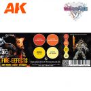 AK INTERACTIVE 1076 WARGAME COLOR SET. ZOMBIE SKIN.