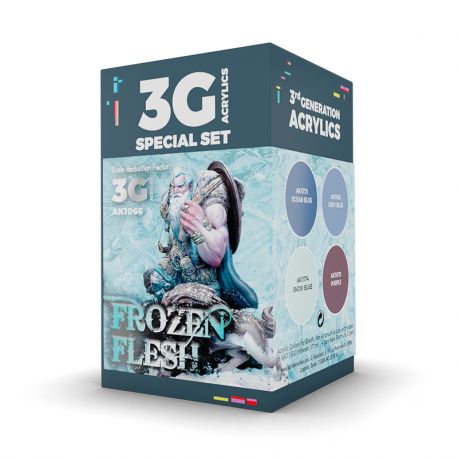AK INTERACTIVE 1066 WARGAME COLOR SET. FROZEN FLESH.