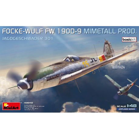 MINIART 48040 FOCKE-WULF FW 190D-9. MIMETALL PROD. JAGDGESCHWADER 301. BASIC KIT
