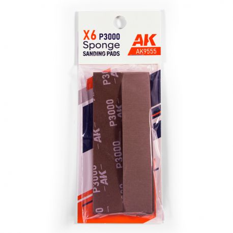 AK INTERACTIVE SPONGE P3000 GRIT (6 UNITS)
