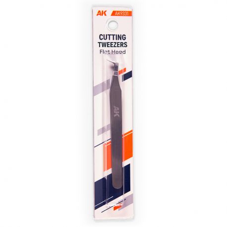 AK INTERACTIVE 9331 CUTTING TWEEZERS FLAT HEAD