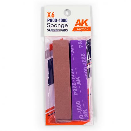 AK INTERACTIVE SPONGE P800-1000 GRIT (6 UNITS)