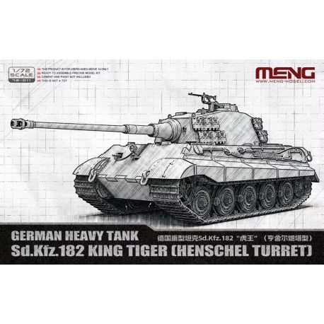 MENG MODEL 72011 German Heavy Tank Sd.Kfz.182 King Tiger (Henschel Turret)