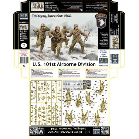 Master Box 35253 US 101st Airborne Division - Bastogne, December 1944 (4 Figures)