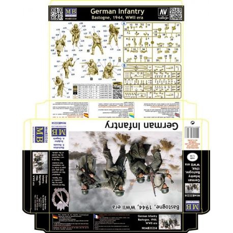 Master Box 35254 German Infantry - Bastogne 1944 (4 Figures)