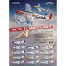 Eduard 11196 North American P-51 D Mustang - Mighty Eight (4th FG, 355th FG, 361st FG and 479th FG Decals)