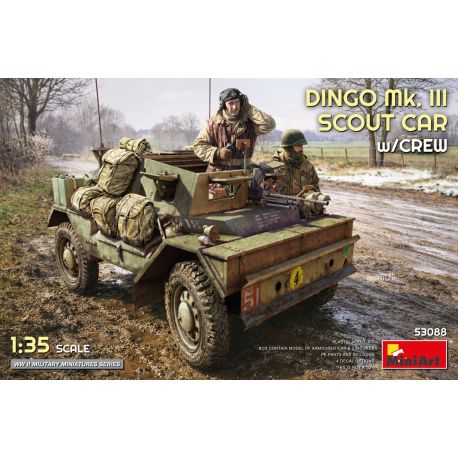 MINIART 53088 DINGO Mk. III SCOUT CAR w/CREW