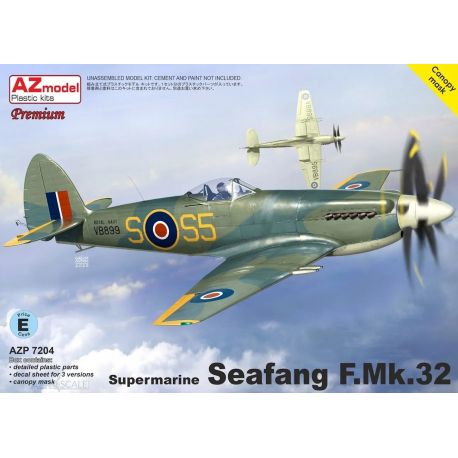 AZ MODEL AZP7204 Supermarine Seafang F.Mk.32 Premium Edition, incl. paint mask
