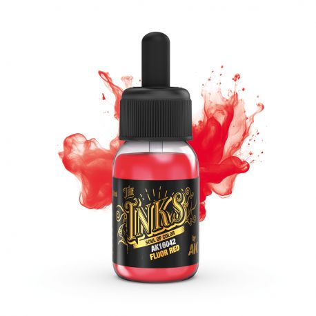 AK INTERACTIVE FLUOR RED – INK 30ml