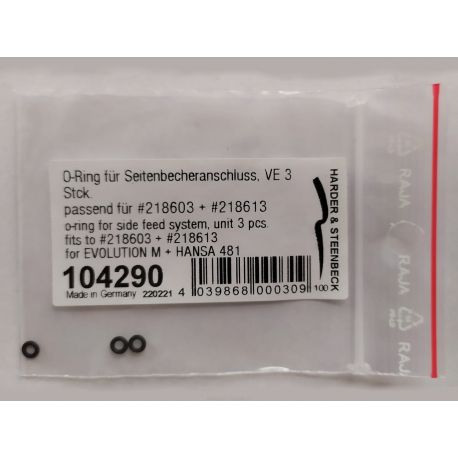 Harder & Steenbeck 104290 O-ring for side feed (3pcs) for 218603 + 218613 for EVO M + HANSA 481
