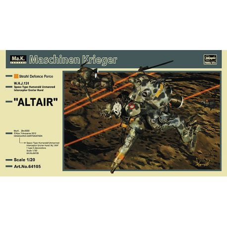 Hasegawa 64105 "Altair" W.H.J.131 Space Type Humanoid Unmanned Interceptor GroBer Hund