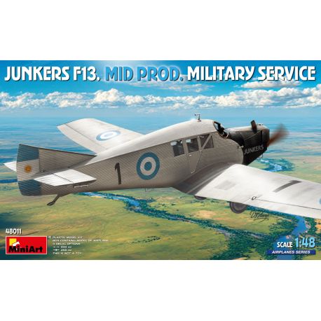 MINIART 48011 JUNKERS F13. MID PROD. MILITARY SERVICE