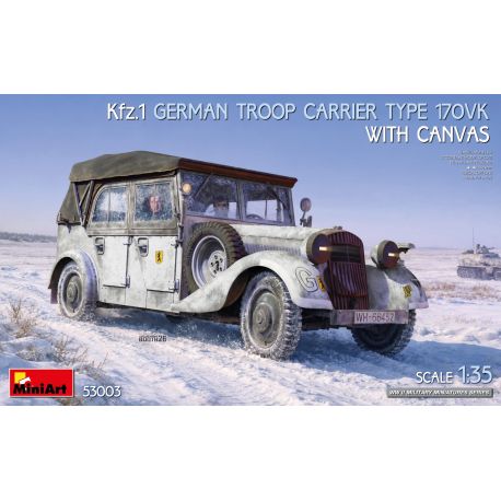 MINIART 53003 Kfz.1 GERMAN TROOP CARRIER TYPE 170VK WITH CANVAS