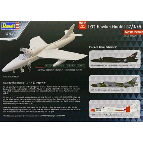 REVELL 03786 Hawker Hunter T.7/T.7A 1/32
