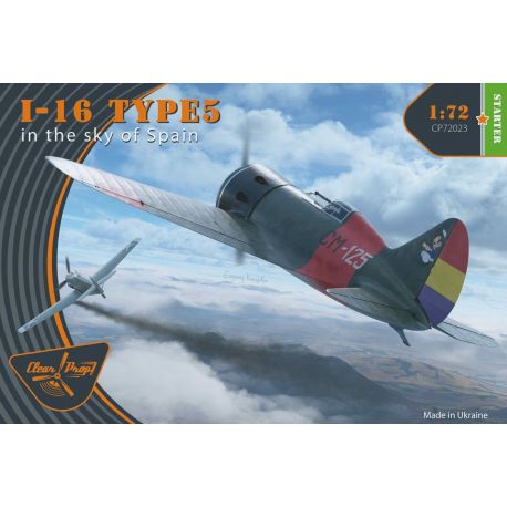 Clear Prop Models 72023 I-16 Type 5 "in the sky of Spain