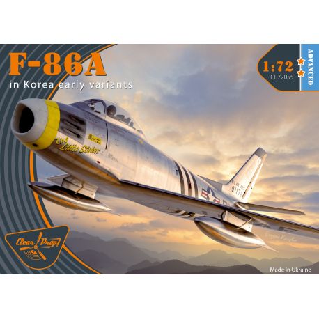 Clear Prop Models 72055 North-American F-86A Sabre in Korea early variants 1/72 Advanced kit