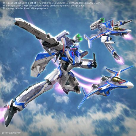 BANDAI HIGH GRADE HG Vf-25f Messiah Valkyrie Alto Custom Deluxe Set 1/100