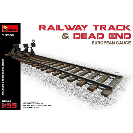 MINIART 35568 RAILWAY TRACK w/ DEAD END. EUROPEAN GAUGE