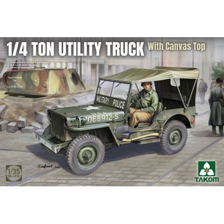 TAKOM 2214 US 1/4 Ton Utility Truck with Canvas Top