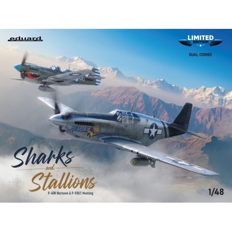 EDUARD 11200 Sharks and Stallions Dual Combo (P-40 N and P-51 B/C)
