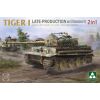 Takom 2199 Tiger I Late-Production With Zimmerit Sd.Kfz.181 Pz.Kpfw.VI Ausf.E (Late / Late Command) 2 In 1