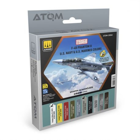 AMMO of Mig Jimenez ATOM-20944 F-4B Phantom II US Navy & US Marines Colors