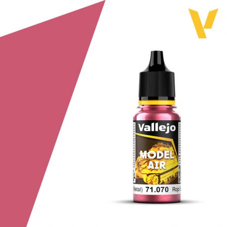 VALLEJO MODEL AIR 71070 SIGNAL RED METAL