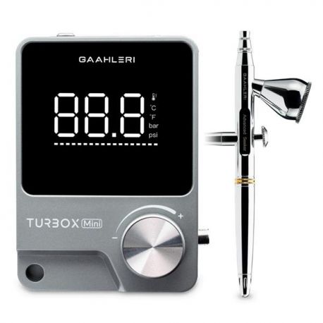 GAAHLERI Turbox Mini Air Compressor EU + aerografo Seeker